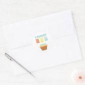 wasgoed ronde sticker (Envelop)