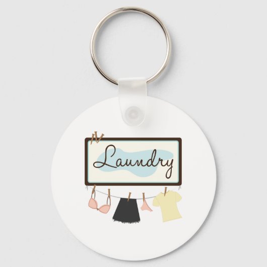 wasgoed sleutelhanger (Voorkant)