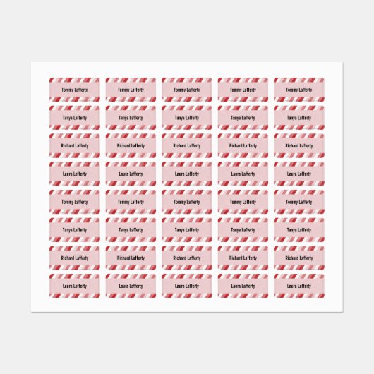 Wasgoed van de familie Pastel Stripes Labels (Vel)