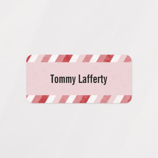 Wasgoed van de familie Pastel Stripes Labels (Design 1)