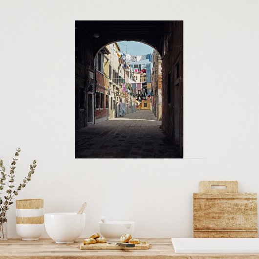 Wasgoed van Venice Poster (Keuken)