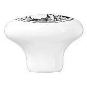  wasgoed voor damesvouwen keramische knop (Zijkant)