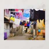 Wasgoed voor drogen briefkaart (Voorkant)