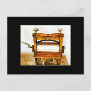 wasgoed Wringer Antiek Wringer Po Briefkaart