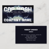 Wasgolven voor auto's visitekaartje (Voorkant / Achterkant)