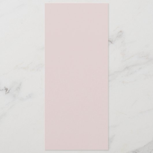 Wash Coordinate Blush Pink Elegant Wedding Menu (Achterkant)