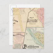 Wash Corners, Haywards Park, Niles, Pleasanton Briefkaart (Voorkant / Achterkant)