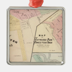 Wash Corners, Haywards Park, Niles, Pleasanton Metalen Ornament