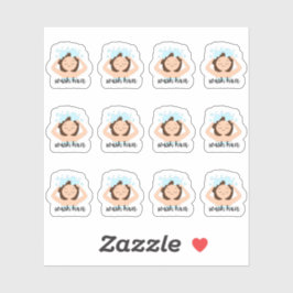 Wash Haar Routine Herinnering Schattig Meisje Bujo Sticker