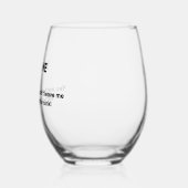 WASH ME Funny Custom Text Dirty Wijnglas Zonder Voet (Links)