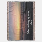 Wash mijn zorgen weg. Mooie zonsondergang prullenb Deken (Voorkant Verticaal)