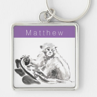 Wash Painting Monkey Year Zodiac Name S Sleutelhan Sleutelhanger
