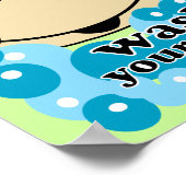 Wash Uw Zebra Bathroom Art Print (Hoek)