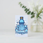 WASH with QR code Visitekaartje (Staand voorkant)