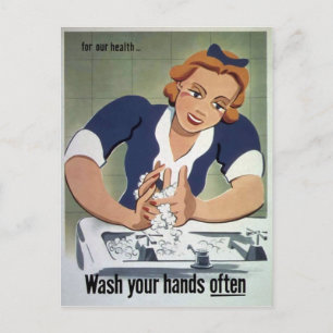 Wash Your Hands Briefkaart