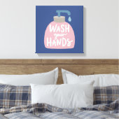 Wash Your Hands Canvas Afdruk (Insitu (Slaapkamer))