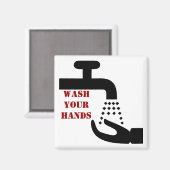 Wash Your Hands Magneet (Voorkant / Achterkant)