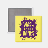 Wash Your Hands Magneet (Voorkant / Achterkant)