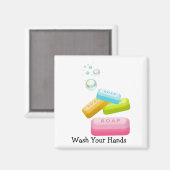 Wash Your Hands Magneet (Voorkant / Achterkant)