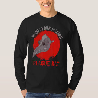 Wash Your Hands Plague Rat Medieval Plague Doctor T-shirt