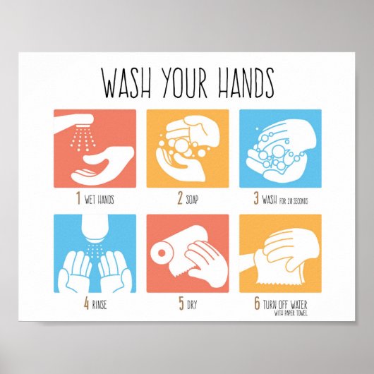 Wash Your Hands Poster (Voorkant)