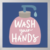 Wash Your Hands Poster (Voorkant)
