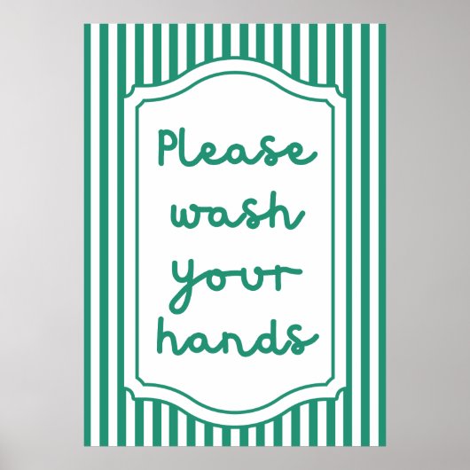 Wash Your Hands Poster (Voorkant)