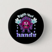 Wash Your Hands Ronde Button 5,7 Cm (Voorkant)