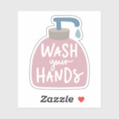 Wash Your Hands Sticker (Vel)