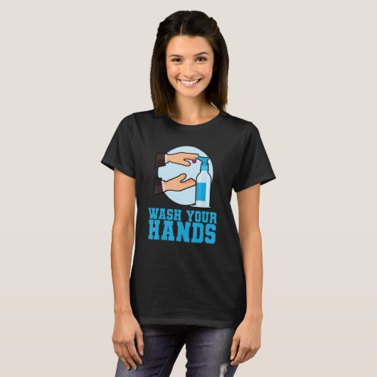 Wash Your Hands T-shirt (Voorkant volledig)