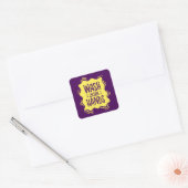 Wash Your Hands Vierkante Sticker (Envelop)
