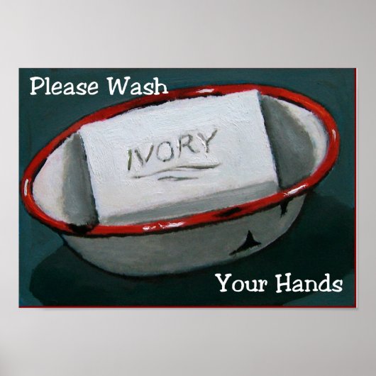 WASHANDEN: IVORY SOAP ART: AFDRUKKEN POSTER (Voorkant)
