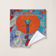 Washandje met bal van verwarring