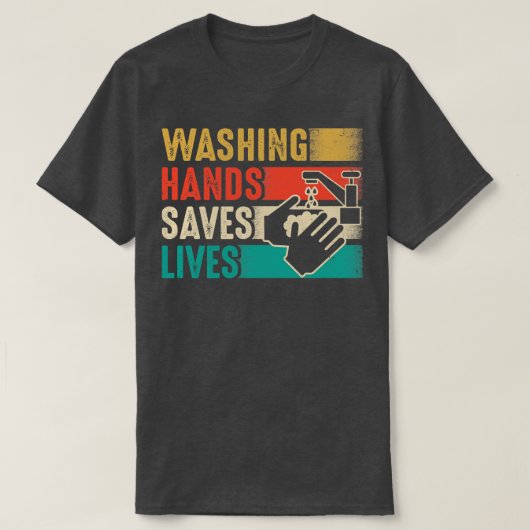  washandjes redden levens t-shirt (Design voorkant)