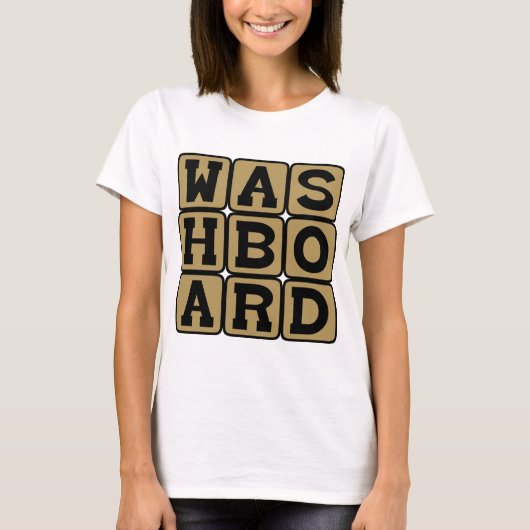 Washboard, Wastool of Buikspieren T-shirt (Voorkant)