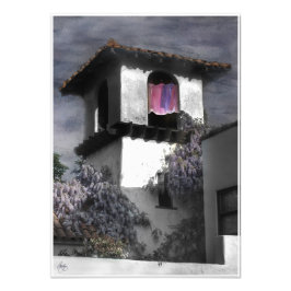 Washday in the Tall Tower Open Edition Afdrukken Foto Afdruk