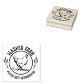 Washed Eggs Keep Refrigerated Rubberstempel (Gestempeld)