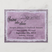 Washed Lav Rue Save the Date Briefkaarten (Voorkant)