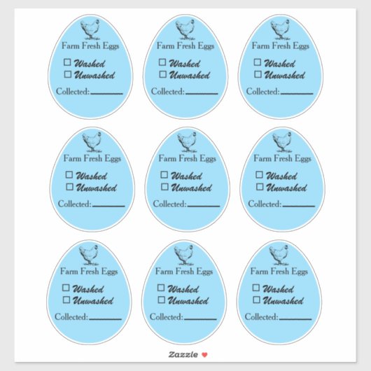 Washed or Unwashed Egg Sticker Collected Date (Vel)