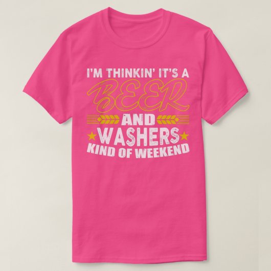 Washer Pitchin Washers game Meer formaten en kleur T-shirt (Design voorkant)