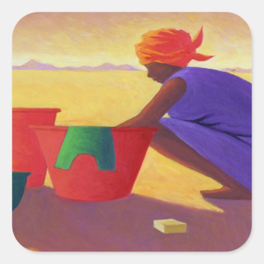 Washer Woman 1999 Vierkante Sticker (Voorkant)