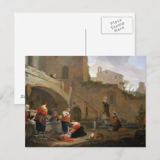 Washervrouw van een Romeinse fontein Briefkaart (Voorkant / Achterkant)