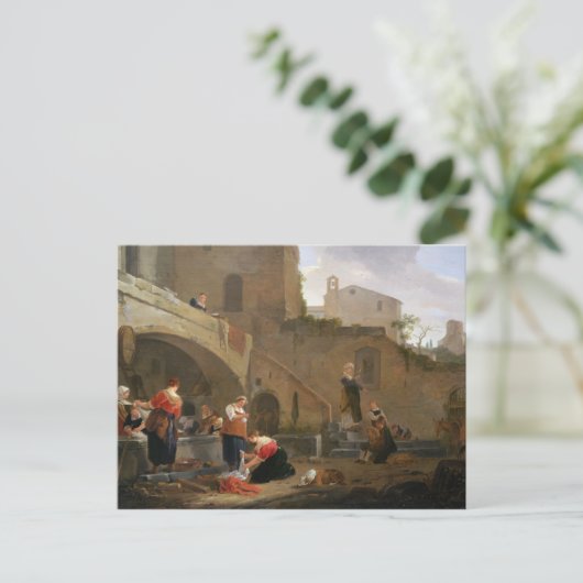 Washervrouw van een Romeinse fontein Briefkaart (Staand voorkant)