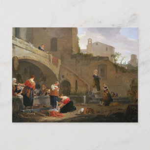 Washervrouw van een Romeinse fontein Briefkaart
