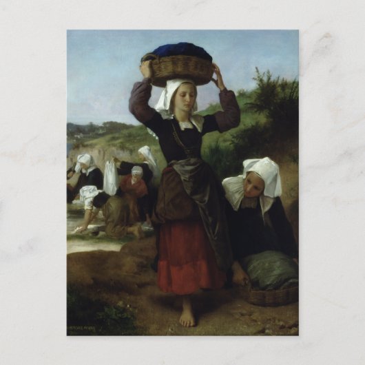 Washervrouwen van Fouesnant door Bouguereau Briefkaart (Voorkant)
