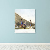 Washerwomen, Calton Hill, Edinburgh, uit 'Airy No. Canvas Afdruk (Insitu (Houten vloer))