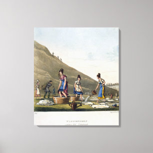 Washerwomen, Calton Hill, Edinburgh, uit 'Airy No. Canvas Afdruk