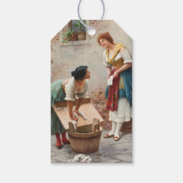 Washerwomen delen Gelukkig Nieuws Cadeaulabel