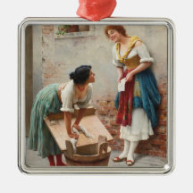 Washerwomen Delen van het Gelukkig Nieuws