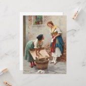 Washerwomen Het nieuws delen Kaart (Voorkant / Achterkant in situ)